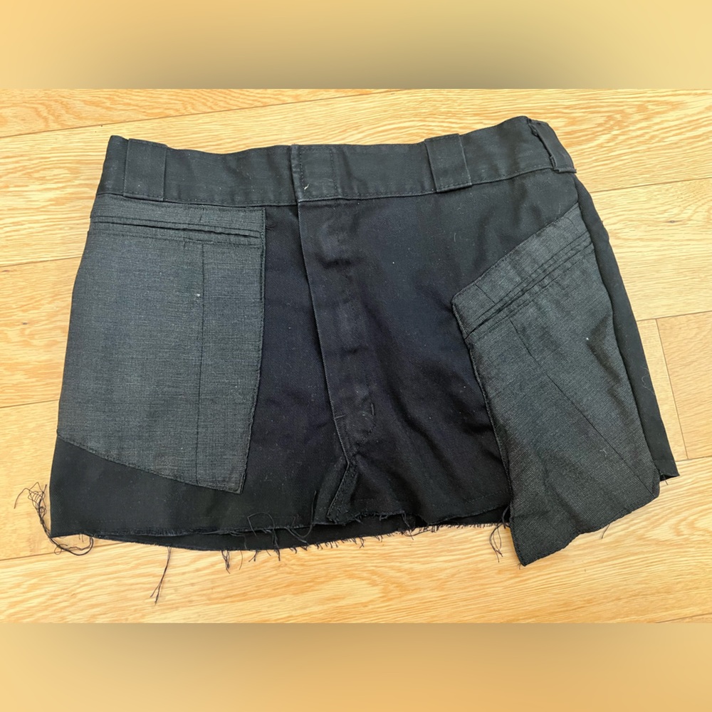Dickies Black and Gray Mini Skirt NWOT sz small